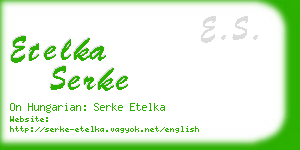 etelka serke business card